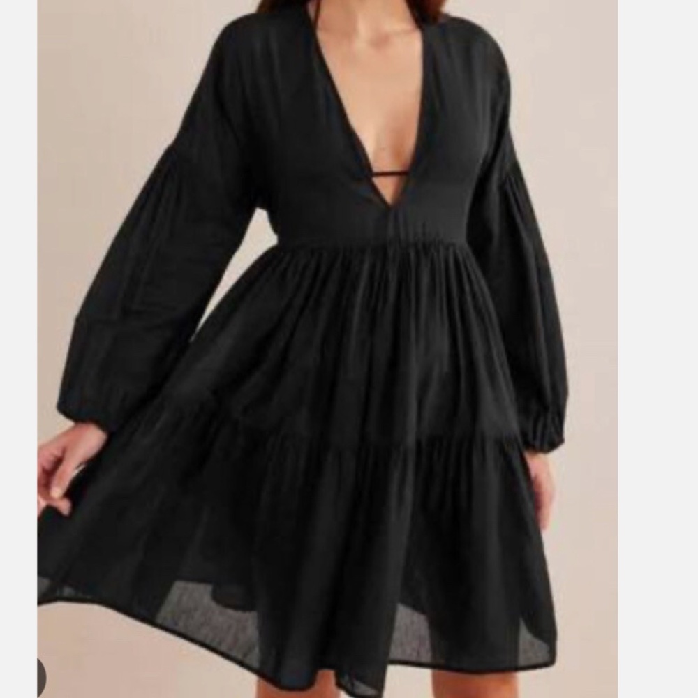 Boden Relaxed Tiered Swim Cover Up Dress